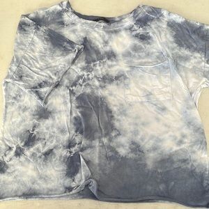 Blue Tye Dye Crop top